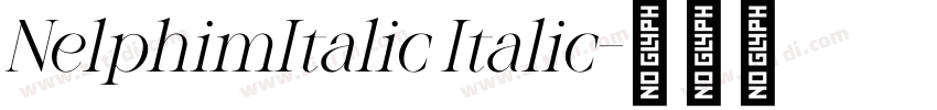 NelphimItalic Italic字体转换